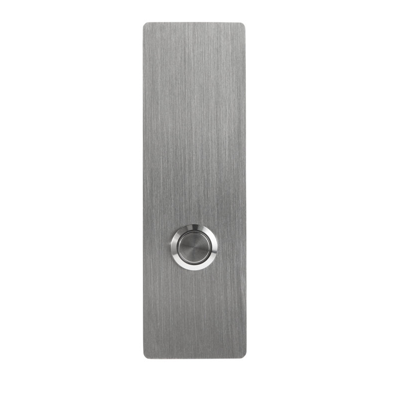 Bouton de sonnette, H 5,11 po x l 1,57 po x P 0,16 po