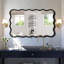 Miroir rectangulaire en bois massif, décoration murale moderne