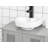 Durability Modern Storage Sink Cabinet with 2 Doors, Pedestal Under Sink,Bathroom Cupboard with Adjustable Shelves-97827552