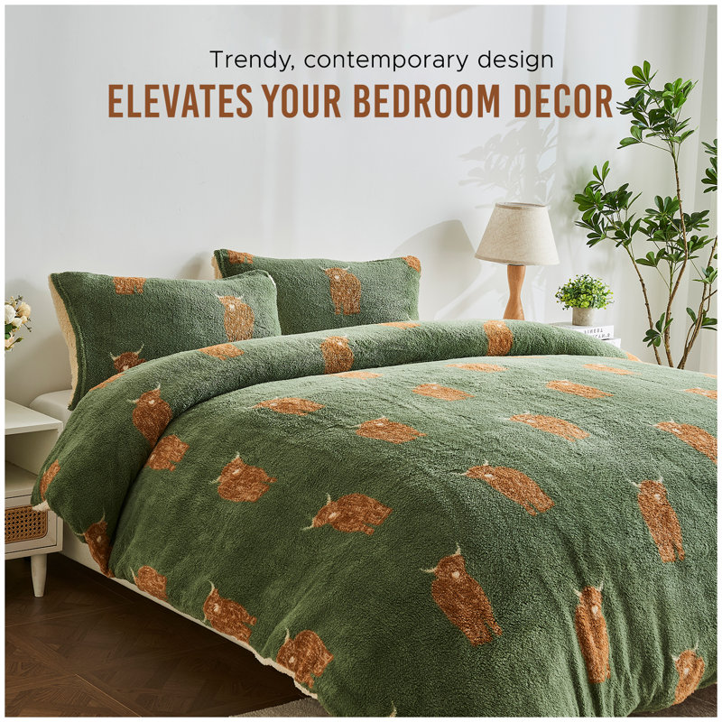 Polyester Duvet Cover Set with Pillowcases, Single Duvet Cover Set + 1 Pillowcase