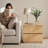 23.6" Wide Modern Fluted 2-Drawer Nightstands, Set of 2-1084278453