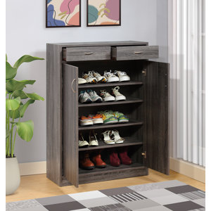 Latitude Run® 15 Pair Shoe Storage Cabinet & Reviews | Wayfair