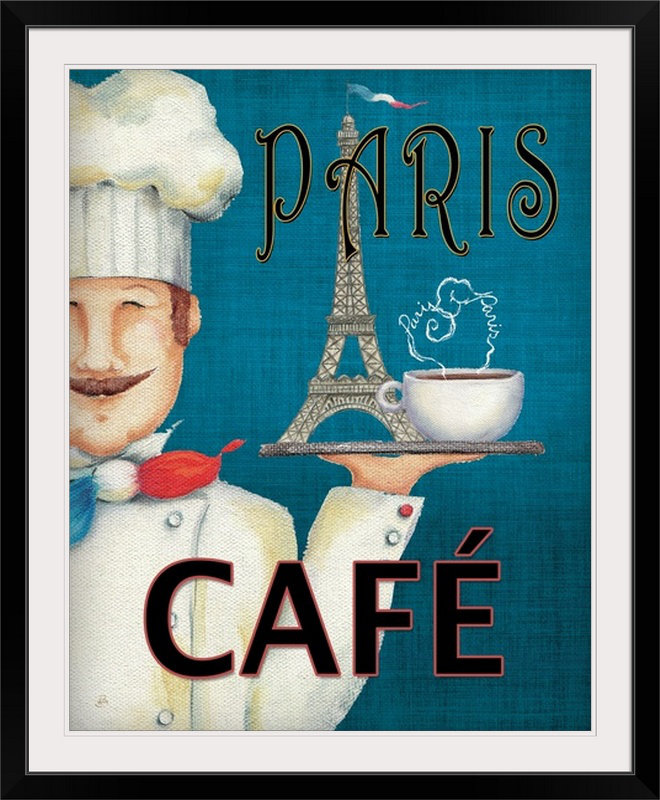 « ii », reproduction d’impression sur brissonnet, Worlds Best Chef, H 28 po x l 24 po x P 1 po, Cadre noir