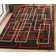 Tapis brun à motif abstrait Jep