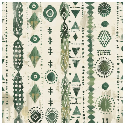 Green Tribal Motif Comforter