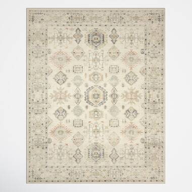 Brayden Studio McCaysville Argyle Hand Woven Hand Hooked Light Grey/Cream  Area Rug & Reviews