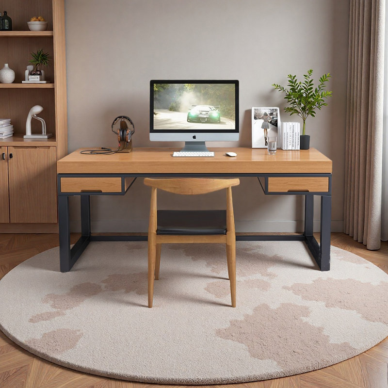 High-End Minimalist Solid Wood Desk