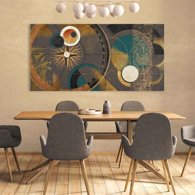 Space Orbits (Blue) by Arturo Armenti - Wrapped Canvas Print, 50cm H x 100cm W x 4cm D