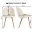 Chaises de salle à manger modernes avec tissu en chenille et pieds en métal d'aspect bois, disponibles en 2 couleurs-115139290