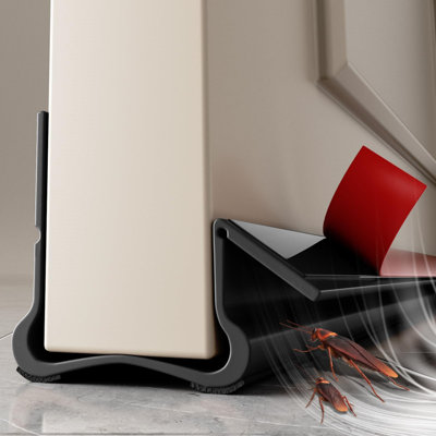 New Upgrade 36.6 Inch Under Door Draft Stopper, Free Cutting Length, Noise Reduction & Energy Saving, for Door Bottom (Flat Ground Without Threshold)