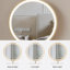 Coiffeuse avec miroir lumineux, 8 tiroirs, 1 chaise