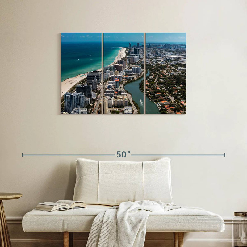 Vue du camion à Miami South Beach, H 24 po x l 38 po