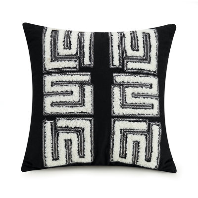 Zare Geometric Square Throw Pillow