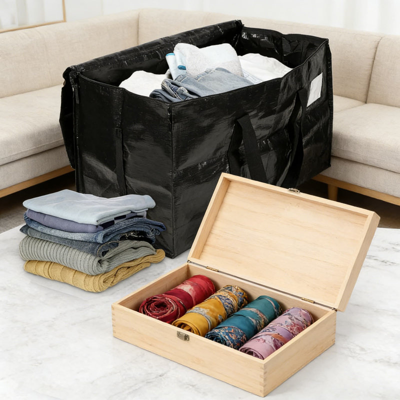 Heavy-Duty Storage Totes With Reinforced Handles And Durable Zippers, Extra Large Foldable Waterproof Packing Bags For Moving, Shipping, Travel And Space-Saving Storage