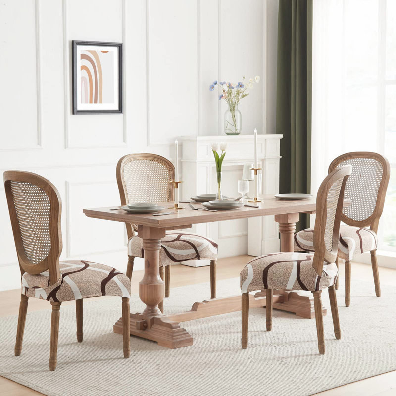 Ensemble de 6 housses de chaises de salle à manger extensibles, douces et amovibles, lavables