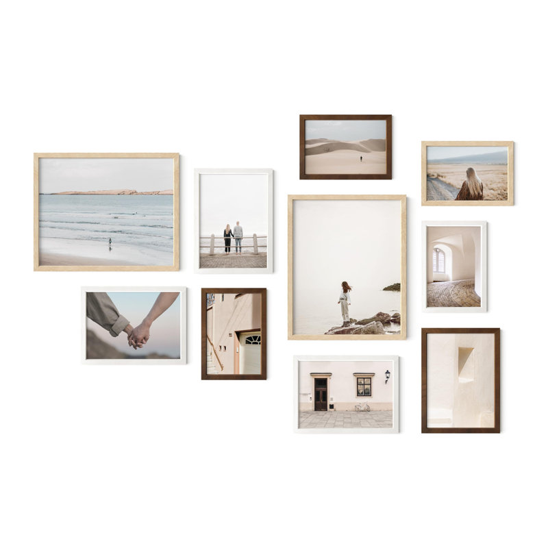 Ensemble de 10 cadres muraux Oak Gallery