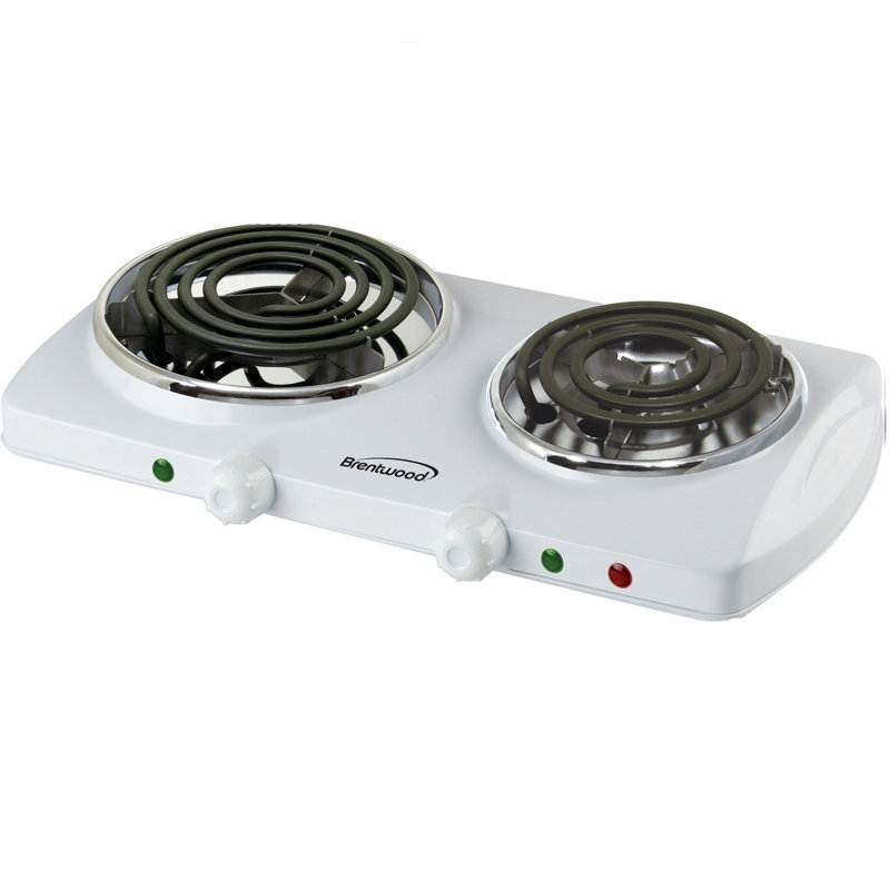Brentwood 1500 Watt Electric Double Burner