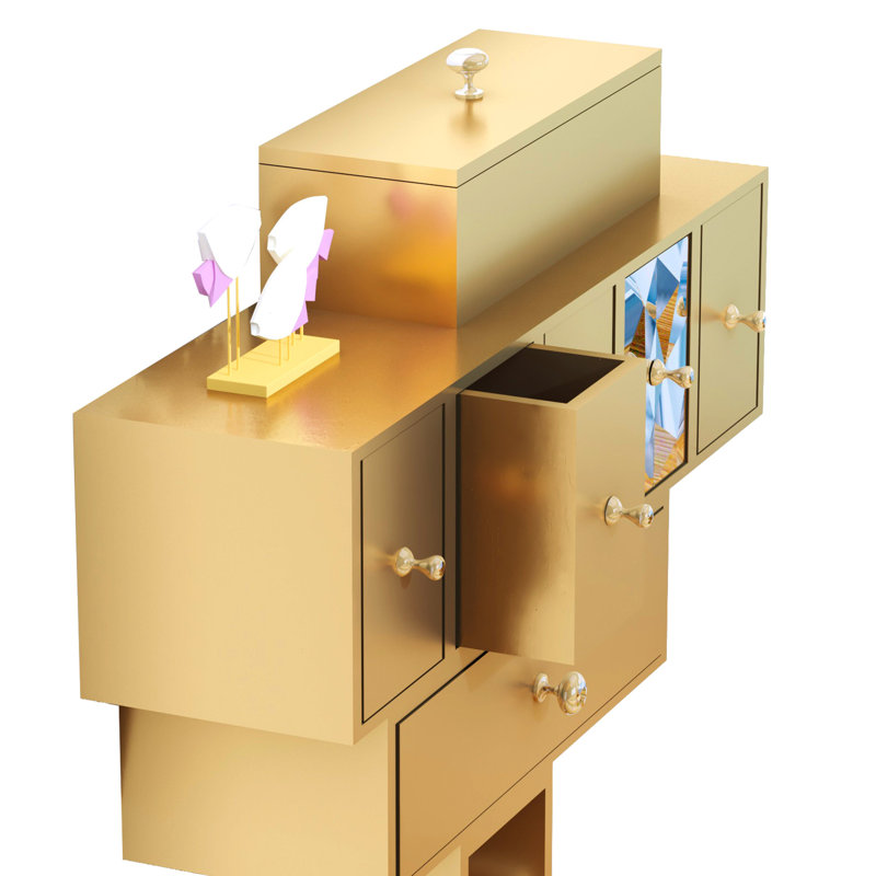 Adrene 60cm Console Table, Gold