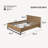 Shiloh Wooden Bed With Iron Frame & Headboard-83523294