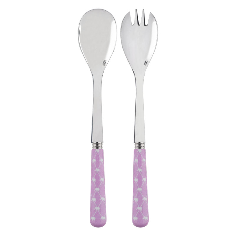 Dumbo Stainless Steel Salad Set, Pink