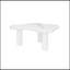 Table basse Cloud, table à thé classique moderne en marbre, forme libre avec 3 pieds pour le salon