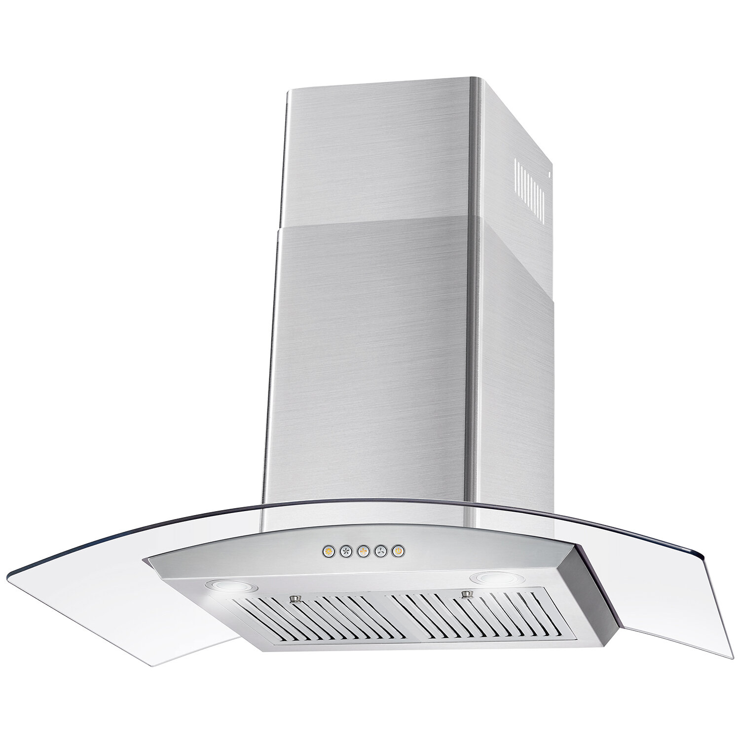 COSMO COS-63175S Wall Mount Range Hood with Ducted Convertible Ductless (No  Kit Included), Ceiling Chimney-Style Stove Vent, LEDs Light, Permanent  Filter, 3 Speed Fan in Stainless Steel (30 inch)