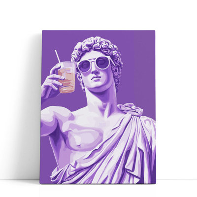 «Greek Statue Cheers», reproduction d'art sur toile