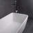 67 Inch Freestanding Solid Surface Soaking Bathtub