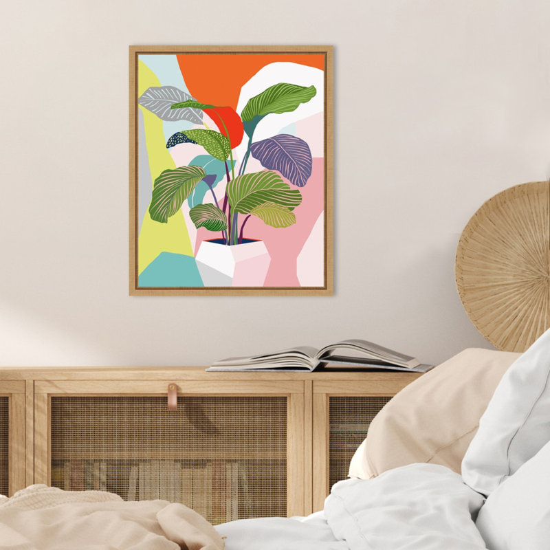 «Exotic Plant» par Ioana Horvat, reproduction d'art sur toile encadrée, H 20 po x l 16 po