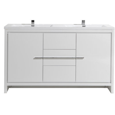 Ensemble de meuble-lavabo double 59 po Lefebvre