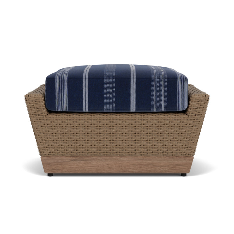 Charisma Outdoor Ottoman, Consider Indigo