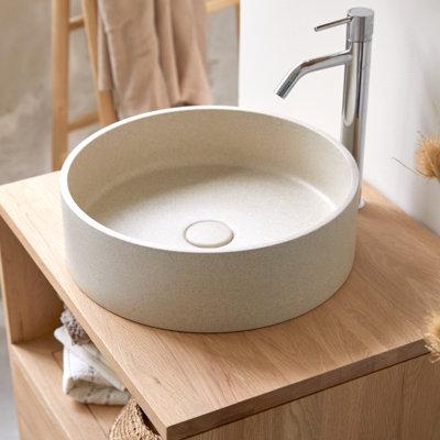 Gina Round  Terrazzo Bathroom Sink