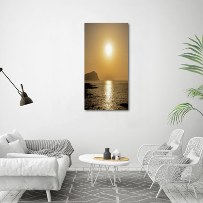 Sunset Sea - Wrapped Canvas Print