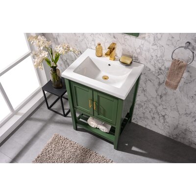 Maloy 24"" Single Bathroom Vanity Set -  Breakwater Bay, AB8204E66B364F308B2B6E6346A209DE