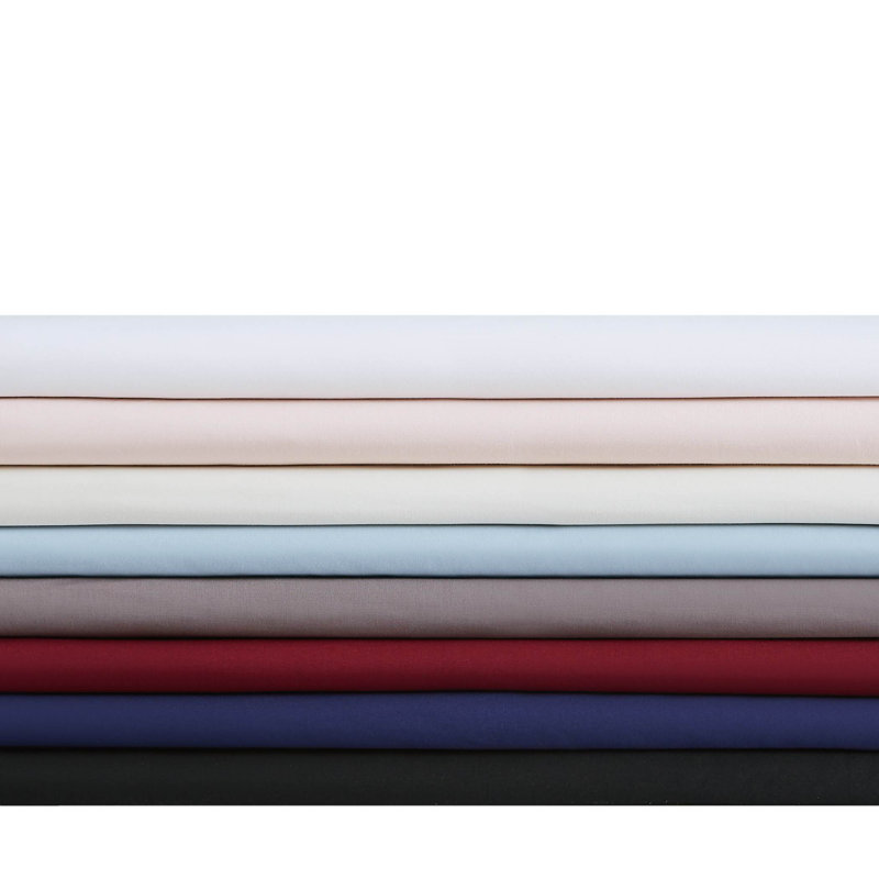 Jededian 100% Cotton Percale Duvet Cover Set, Twin XL Duvet Cover + 1 Sham, Burgundy