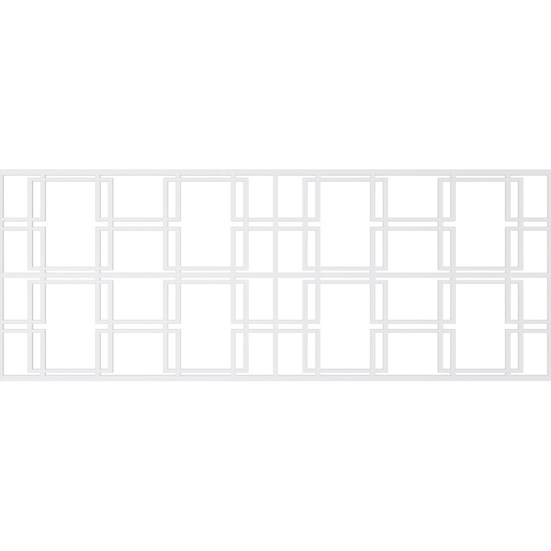 36.25'' H x 94.5'' W x 0.38'' D Expanded Cellular PVC Wainscot Panelling