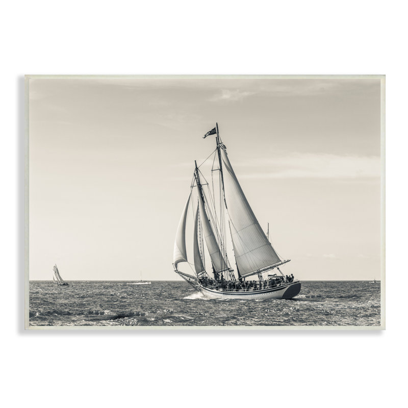 «Ship at Full Sail» par Danita Delimont - photographie, H 10 po x l 15 po, Bois