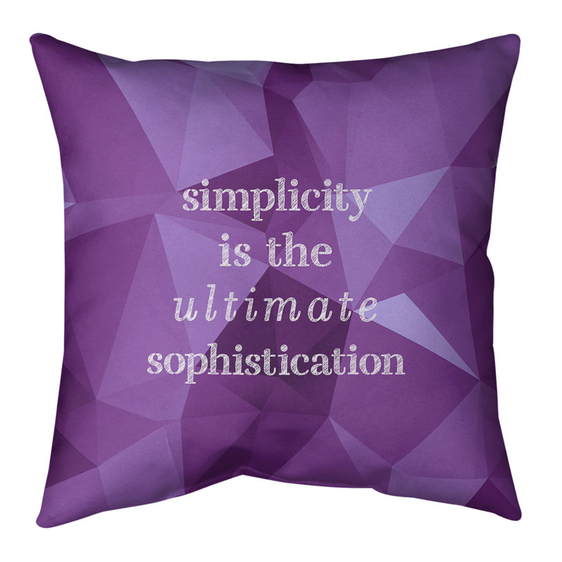 Coussin décoratif simple et sophistiqué en fausse pierre précieuse, 14 po x 14 po, Améthyste, Mélange de duvet