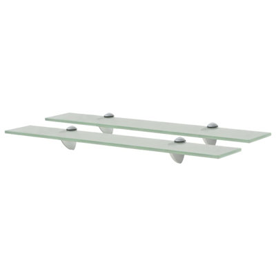 2 Piece Glass Floating Shelf