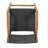 GENESEE WICKER & WOOD BAR STOOL