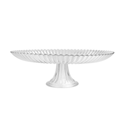 Fortessa Archie Glass, 13 Inch Large Cake Stand, Clear