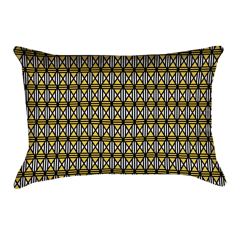 Housse de coussin Katelyn Elizabeth, Polyester sergé, Jaune