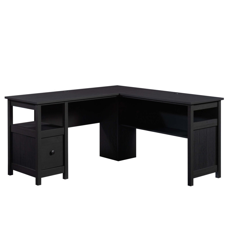 Bureau traditionnel en L avec tiroir classeur