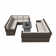 Ensemble de canapé modulaire 5 pièces avec coussins