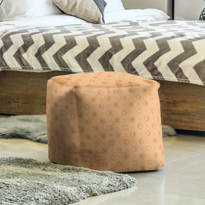 Upholstered Polyester Blend Cube