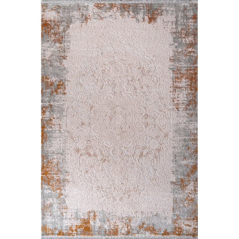 Tapis en coton Lakyn, Rectangle 2 pi 7 po x 5 pi