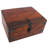Wood Writing Travel Document Case Inkwell Storage Box