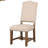 Juli 9Pc Dining Table Set With Expandable Leaf, 8 Beige Fabric Chairs