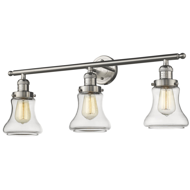Edda 3 - Light Dimmable Vanity Light, Brushed Satin Nickel, Seedy