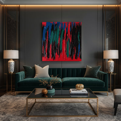 Neo Expressionism 6 Black Canvas Wall Art